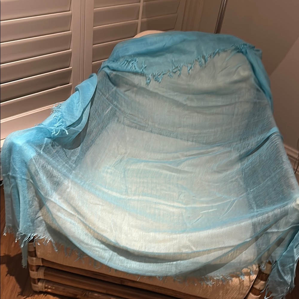 Light Blue Sheer Scarf